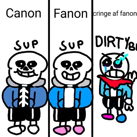 canon vs fanon sans